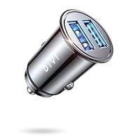 Caricabatteria auto USB, 4.8A Caricatore adattatore universale Caricab...